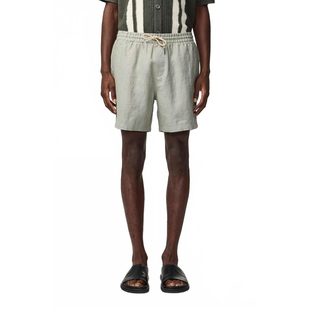 NEW NN07 gregor linen shorts in sage green